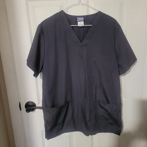 Cherokee Scrub Top Gray Small